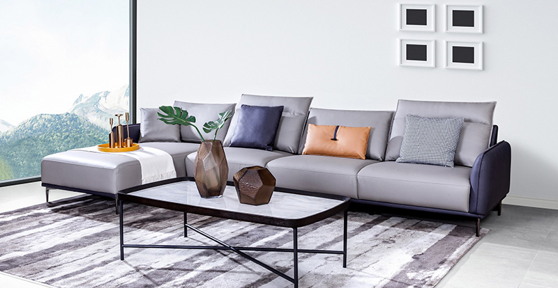 Kain Teknologi Ruang Tamu Minimalis Moden Kombinasi Sofa Dua Warna 1079111