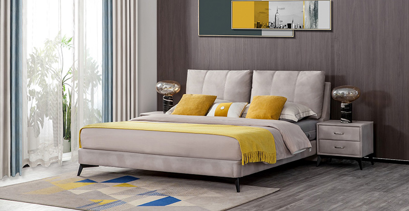 Bilik Tidur Minimalis Moden Kalis Air, Kalis Minyak, Teknologi Anti-kotoran Katil Fabrik Katil Double A21002